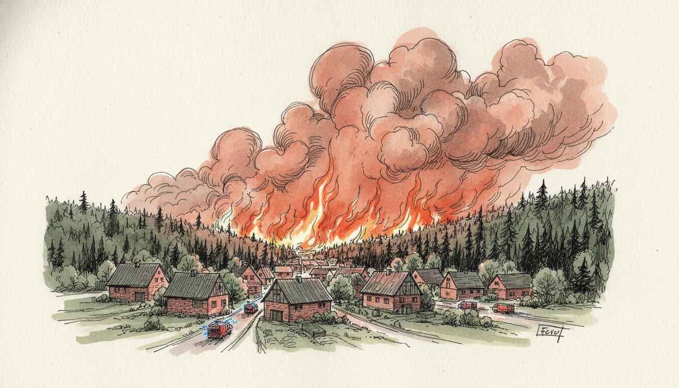 1,800 residents evacuated as fire closes to Gey, Germany