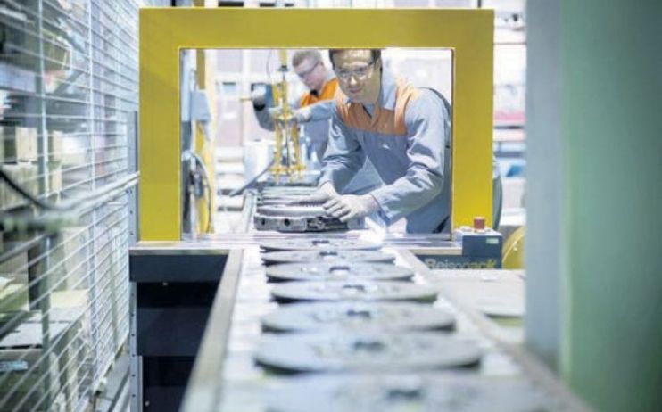 The UK manufacturing sector fell to its lowest level of output since February 2013