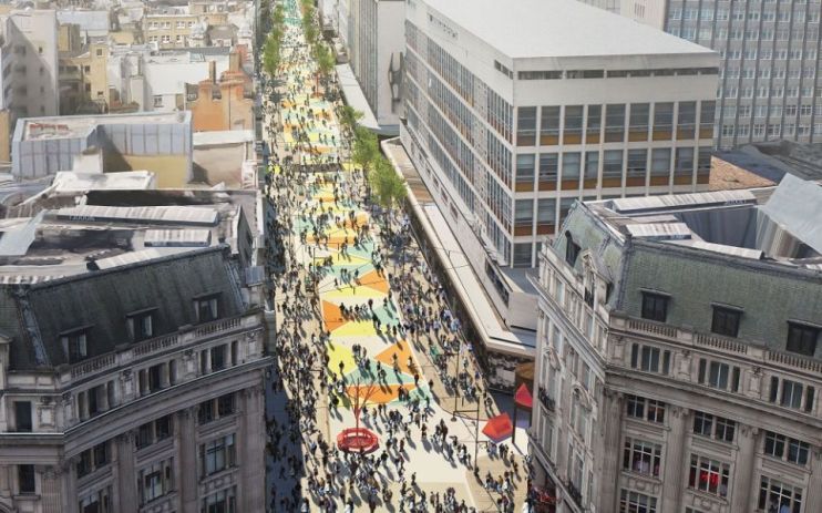 Pro-Palestinian protesters have marched on London&rsquo;s Oxford Street, urging Christmas shoppers to boycott &ldquo;Israeli-linked&rdquo; brands.