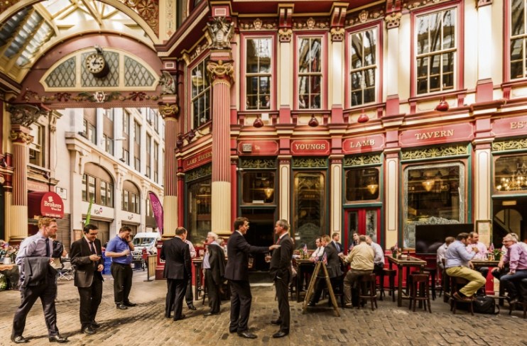 central london pubs restaurants leadenhall market covent garden