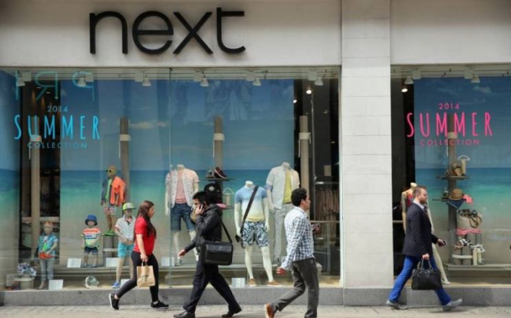 Next sees a favourable outcome from the cooler Autumn months with an increase in online sales.