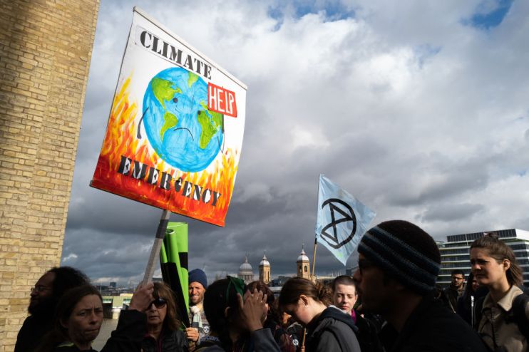 UK climate change law comes after Extinction Rebellion protests across London in April