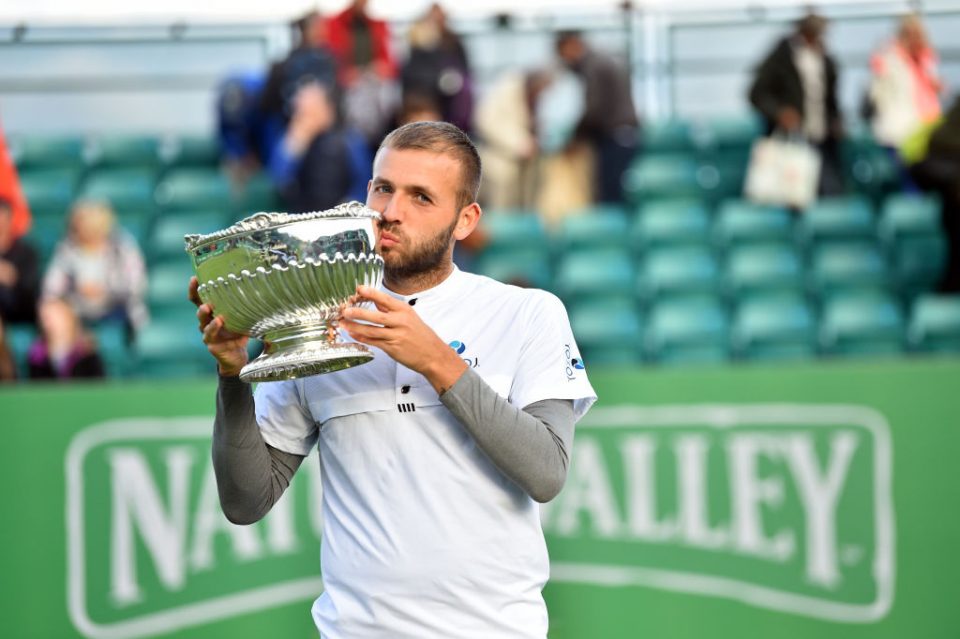 Dan Evans won titles at Nottigham (pictured) and Surbiton this month