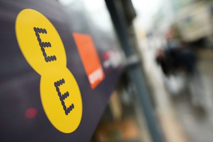 A general view of a branch of the mobile operator EE is pictured in central London on February 5, 2015. British telecoms and TV company BT has agreed to buy mobile operator EE for &pound;12.5 billion ($18.9 billion, 16.6 billion euros), creating the nation's leading communications provider, it said Thursday. AFP PHOTO / LEON NEAL (Photo credit should read LEON NEAL/AFP/Getty Images)