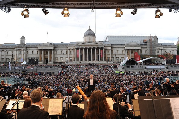 The London Symphony Orchestra previously played in Trafalgar Square