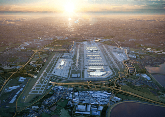 Heathrow's CGI of the third runway