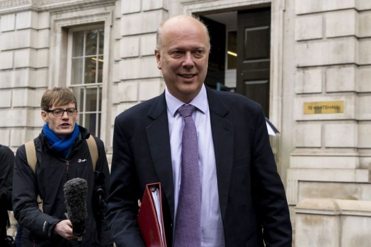 Transport secretary Chris Grayling