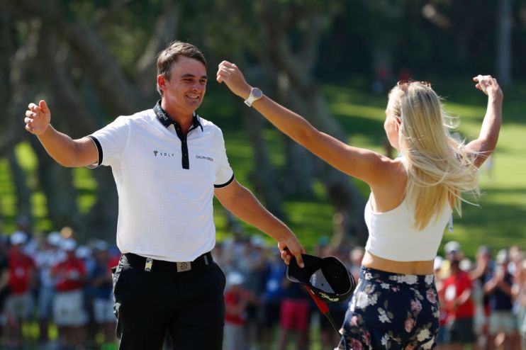 CADIZ, SPAIN - JUNE 30: Christian Bezuidenhout of South Africa celebrates victory on the 18th green during day four of the Estrella Damm N.A. Andalucia Masters hosted by the Sergio Garcia Foundation at Real Club Valderrama on June 30, 2019 in Cadiz, Spain. (Photo by Luke Walker/Getty Images)