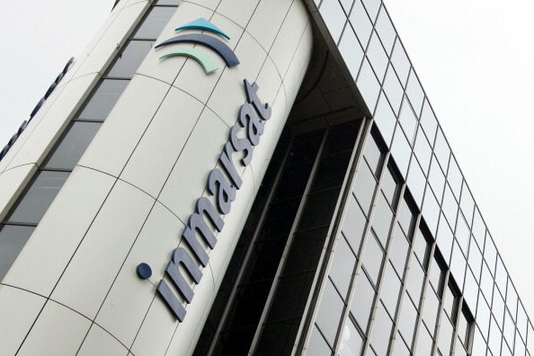 A pictures shows the offices of satellite operator Inmarsat in central London on March 25, 2014. Inmarsat said it managed to work out which direction the missing Malaysia Airlines plane flew in by measuring the Doppler effect of hourly 'pings' from the aircraft. Malaysia's prime minister announced earlier that the Inmarsat analysis of flight MH370's path placed its last position in remote waters off Australia's west coast, meaning it can only have run out of fuel above the southern Indian Ocean. AFP PHOTO / LEON NEAL (Photo credit should read LEON NEAL/AFP/Getty Images)
