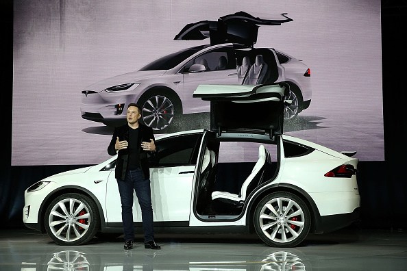 FREMONT, CA - SEPTEMBER 29: Tesla CEO Elon Musk speaks during an event to launch the new Tesla Model X Crossover SUV on September 29, 2015 in Fremont, California. After several production delays, Elon Musk officially launched the much anticipated Tesla Model X Crossover SUV. The (Photo by Justin Sullivan/Getty Images)