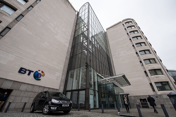 A view of the British Telecom (BT) headquarters in central London on March 10, 2017. British telecoms giant BT Group has agreed to legally separate its broadband unit Openreach to remedy concerns over competition in the sector, the company announced today. Created by BT in 2005, Openreach maintains tens of millions of copper and fibre lines connecting telephone exchanges to homes and businesses across the UK. / AFP PHOTO / CHRIS J RATCLIFFE (Photo credit should read CHRIS J RATCLIFFE/AFP/Getty Images)