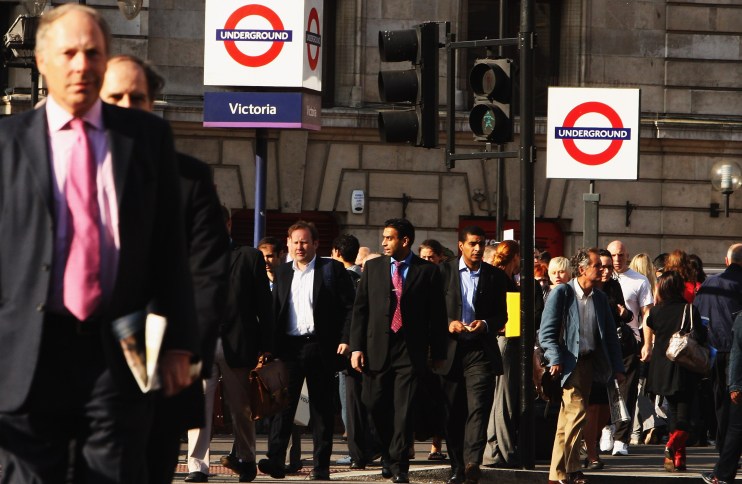 London Victoria train derailment hits commuters during rush hour today (Getty)