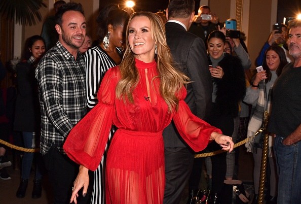 BLACKPOOL, ENGLAND - JANUARY 16: Amanda Holden attends the 'Britain's Got Talent' Blackpool auditions held at Blackpool Opera House on January 16, 2018 in Blackpool, England. (Photo by Anthony Devlin/Getty Images)