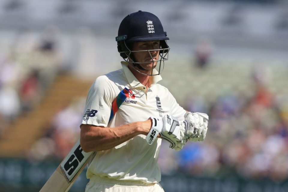 England's Joe Denly walks back to the pavilion after losing his wicket for 11 during play on the fifth day of the first Ashes cricket Test match between England and Australia at Edgbaston in Birmingham, central England on August 5, 2019. (Photo by Lindsey Parnaby / AFP) / RESTRICTED TO EDITORIAL USE. NO ASSOCIATION WITH DIRECT COMPETITOR OF SPONSOR, PARTNER, OR SUPPLIER OF THE ECB (Photo credit should read LINDSEY PARNABY/AFP/Getty Images)