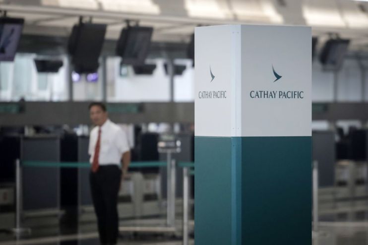 Cathay Pacific shares tumble after airline suspends Hong Kong protester