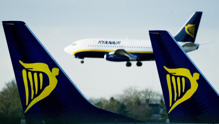Ryanair flew 14.9m passengers in August