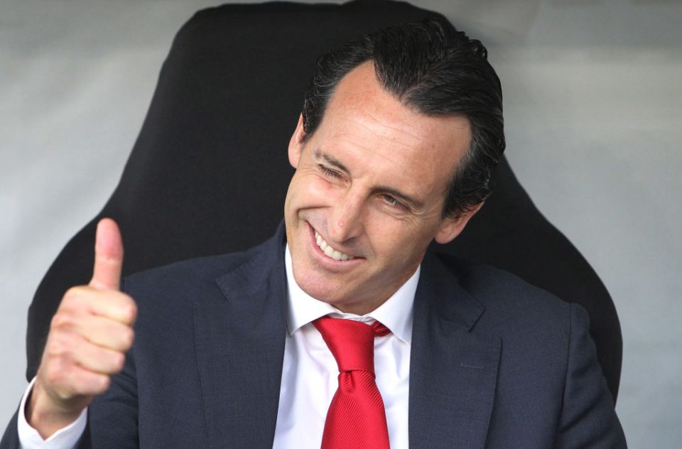 Arsenal's Spanish head coach Unai Emery reacts prior to the UEFA Europa League Group F football match Eintracht Frankfurt v Arsenal in Frankfurt am Main, western Germany, on September 19, 2019. (Photo by Daniel ROLAND / AFP) (Photo credit should read DANIEL ROLAND/AFP/Getty Images)