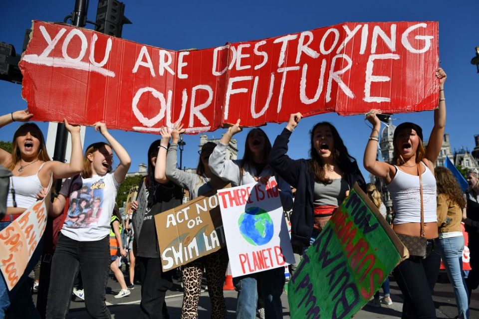 London climate strikes