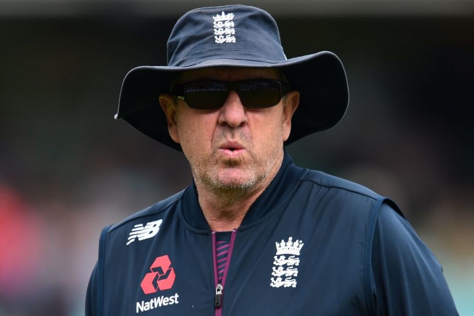 England's head coach Trevor Bayliss reacts ahead of play on the first day of the fifth Ashes cricket Test match between England and Australia at The Oval in London on September 12, 2019. (Photo by Glyn KIRK / AFP) / RESTRICTED TO EDITORIAL USE. NO ASSOCIATION WITH DIRECT COMPETITOR OF SPONSOR, PARTNER, OR SUPPLIER OF THE ECB (Photo credit should read GLYN KIRK/AFP/Getty Images)