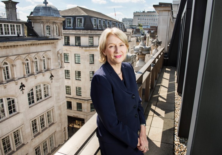 Dame Jayne-Anne Gadhia overlooking the City