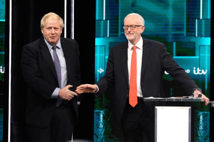 General election Jeremy Corbyn and Boris Johnson