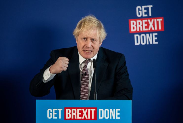 Boris Johnson And Michael Gove Hold Central London Press Conference