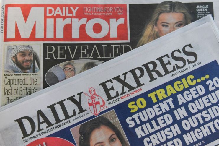 BRITAIN-BUSINESS-MEDIA-NEWSPAPERS-MIRROR-EXPRESS