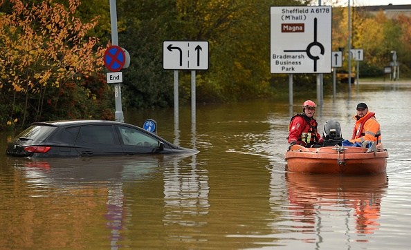 UK flooding in Yorkshire