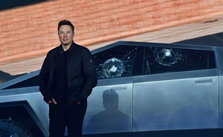Musk was left embarrassed at the Cybertruck's launch when the window smashed