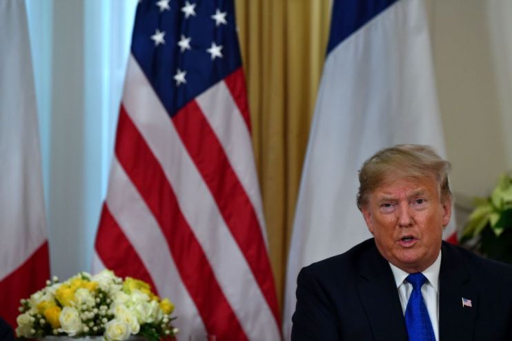 The FTSE 100 has sunk 1.8 per cent after Donald Trump said he's open to a delay to a trade deal with China