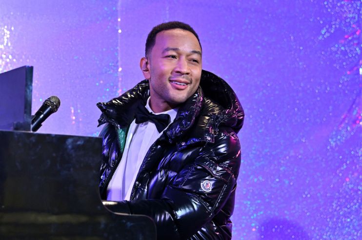 Singer John Legend in a Moncler jacket
