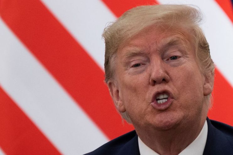President Donald Trump hosts a surprise press conference before he leaves Davos