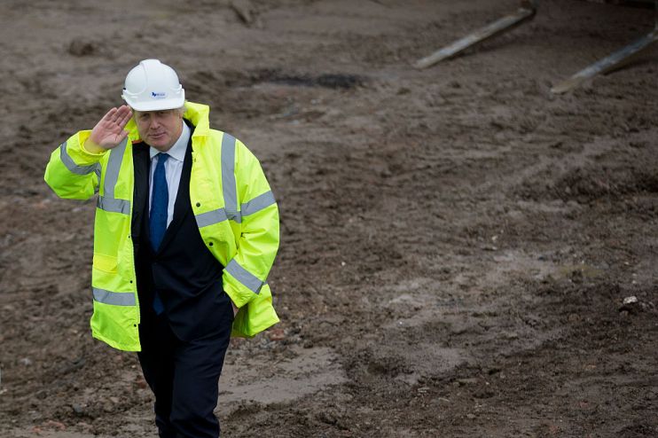 George Osborne and Boris Johnson Visit The Aura Residential Development
