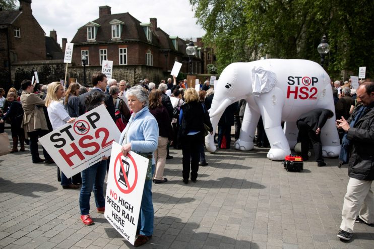 MPs Vote On HS2 Rail Link Between London And The North Of England