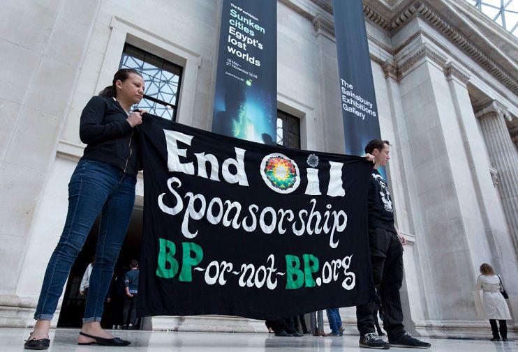 BRITAIN-CULTURE-PROTEST-BP
