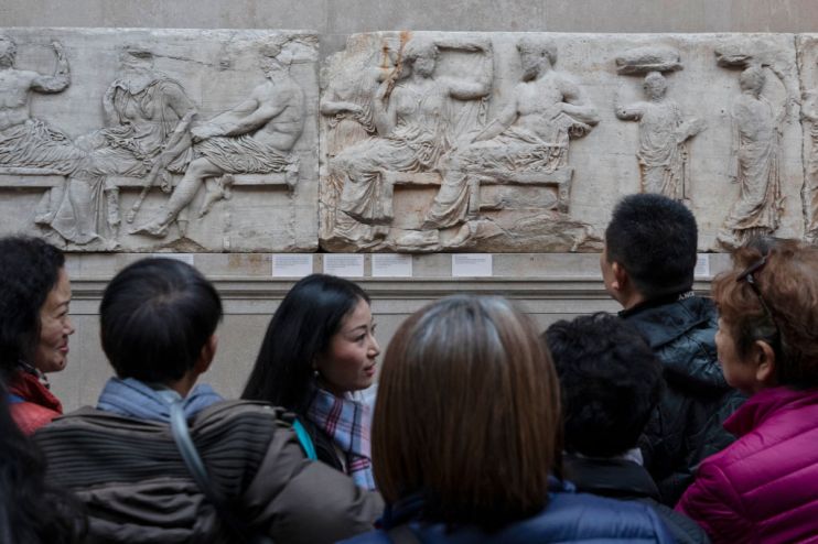 The Parthenon Marbles Are Displayed At The British Museum