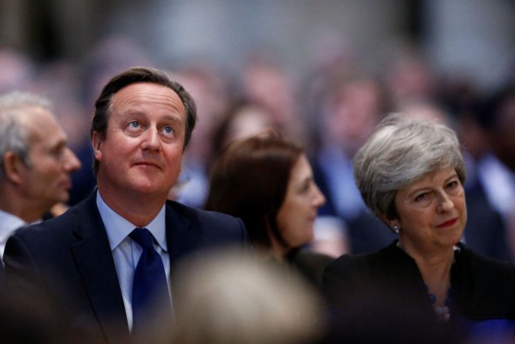 David Cameron and Theresa May