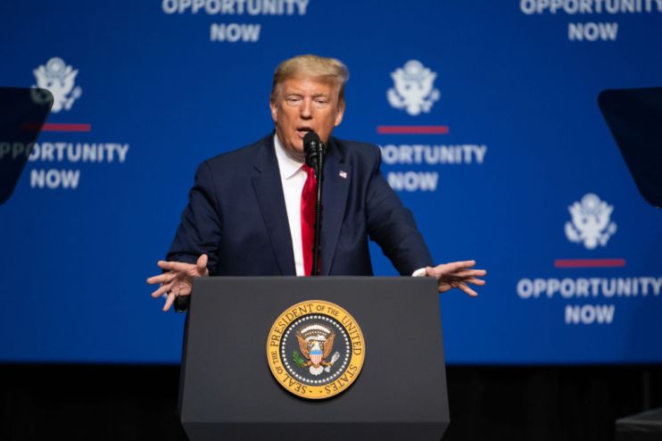 President Trump Speaks At Opportunity Now Summit In North Carolina