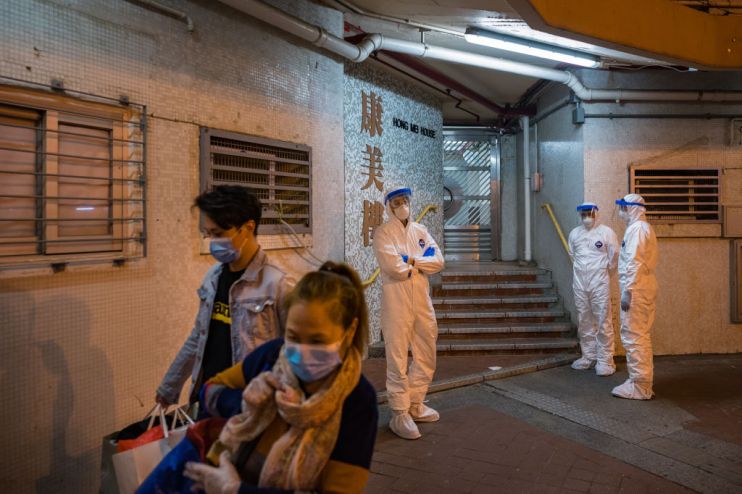 China&rsquo;s economy shrank for the first time in nearly three decades of records in the first quarter as the coronavirus pandemic hit spending and production.