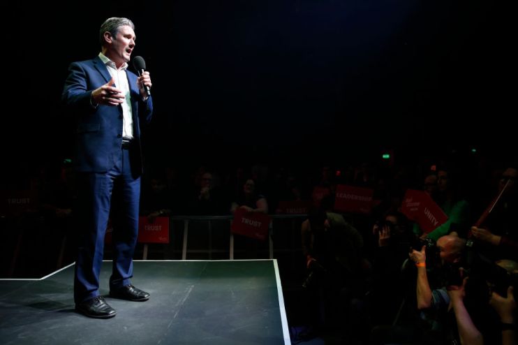 Sir Keir Starmer Addresses Leadership Campaign Rally