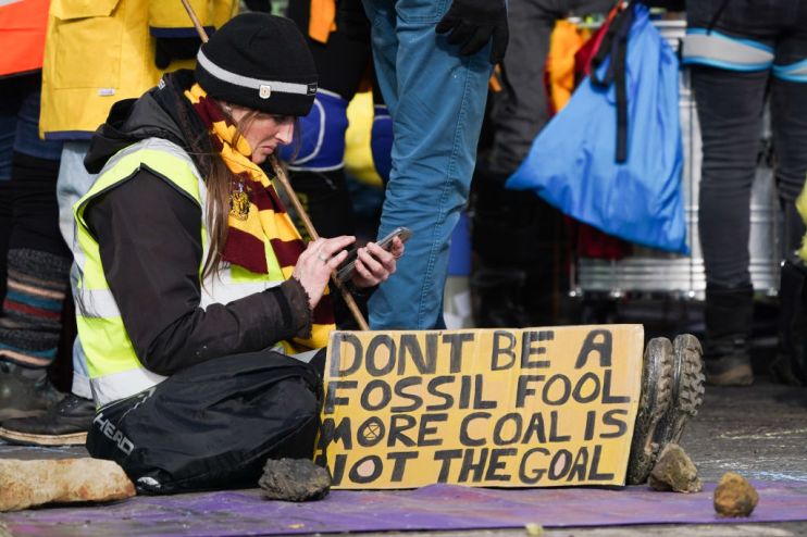 Extinction Rebellion Hold Protest Against Coal Mine Extension Plans