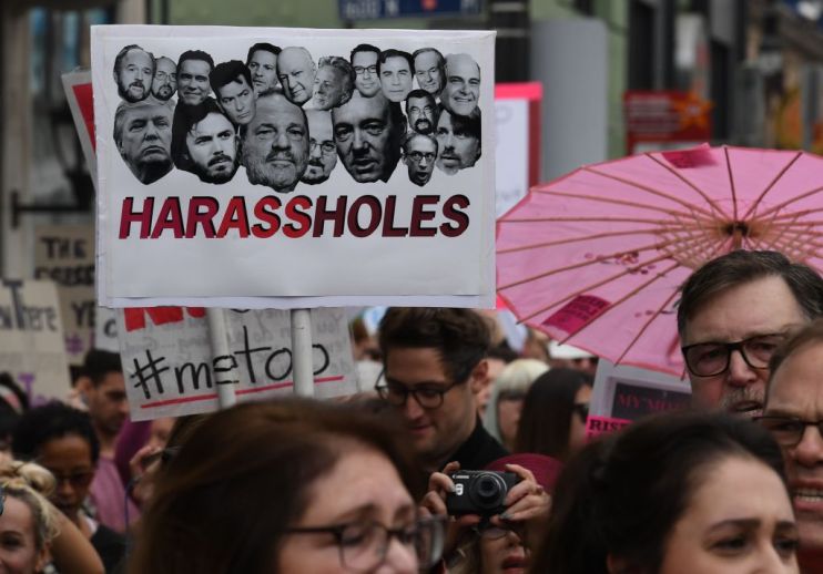 US-HARASSMENT-ASSAULT-DEMONSTRATION