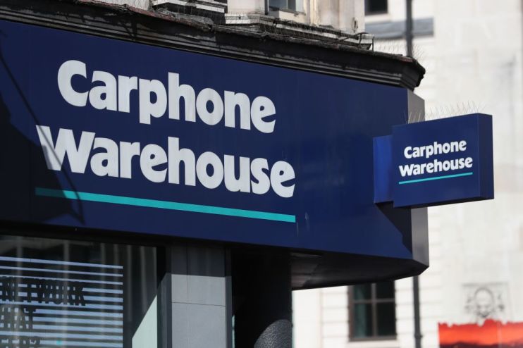 BRITAIN-RETAIL-ECONOMY-BUSINESS-CARPHONE WAREHOUSE