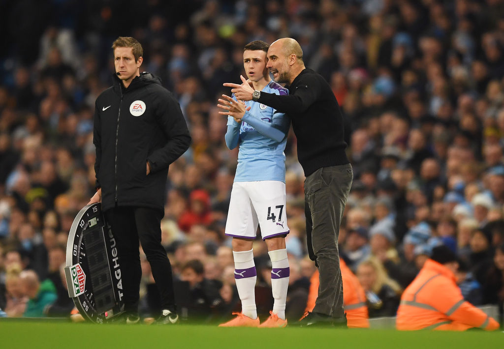 Phil Foden, Pep Guardiola
