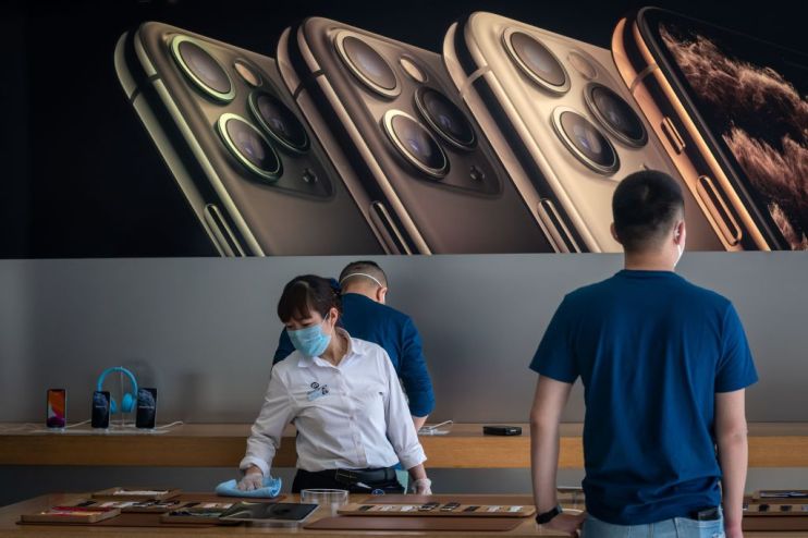 CHINA-HEALTH-VIRUS-APPLE