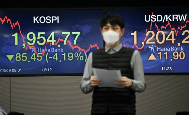 Asian stocks and oil prices sank after coronavirus claimed more lives over the weekend