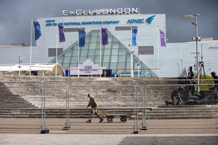 London's Excel Centre has been turned into an emergency hospital, which will need ventilators, to cope with the UK coronavirus outbreak