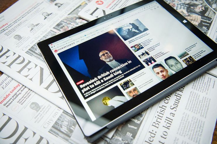 BRITAIN-MEDIA-INTERNET-INDEPENDENT