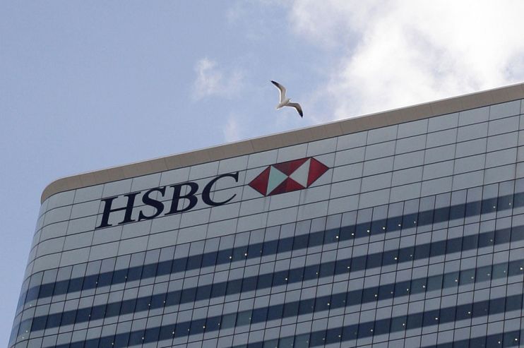 The UK headquarters of HSBC bank is pict