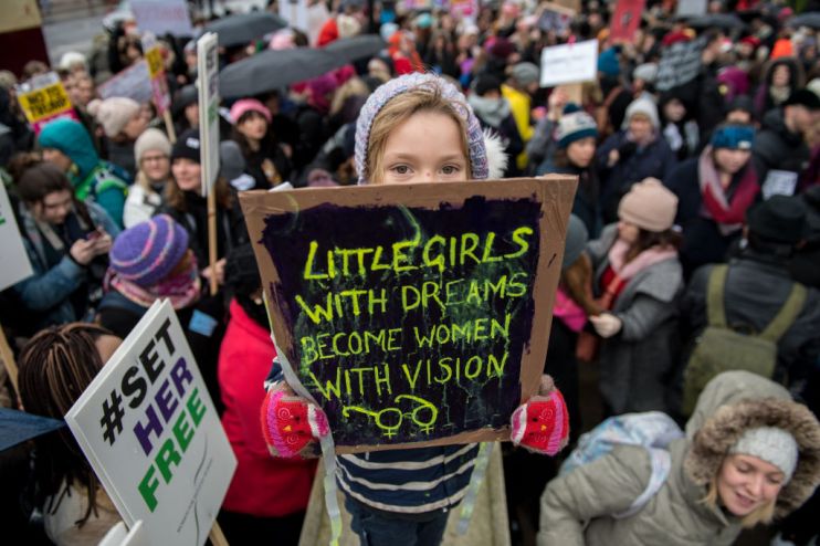 Time's Up Women's Rally Takes Place In London